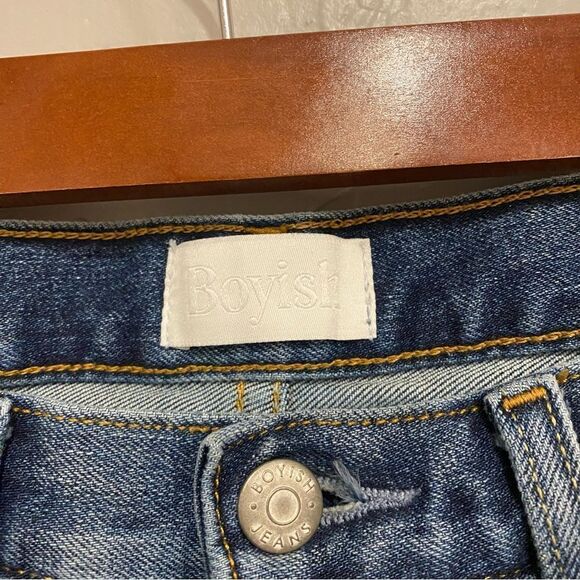 Anthropologie Boyish Blake Mid Rise Cropped Skinny Jeans in Philadelphia Story - Picture 9 of 14